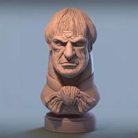 Haunted Mansion Uncle Lucius 3D Printable Bust - Thumbnail 8