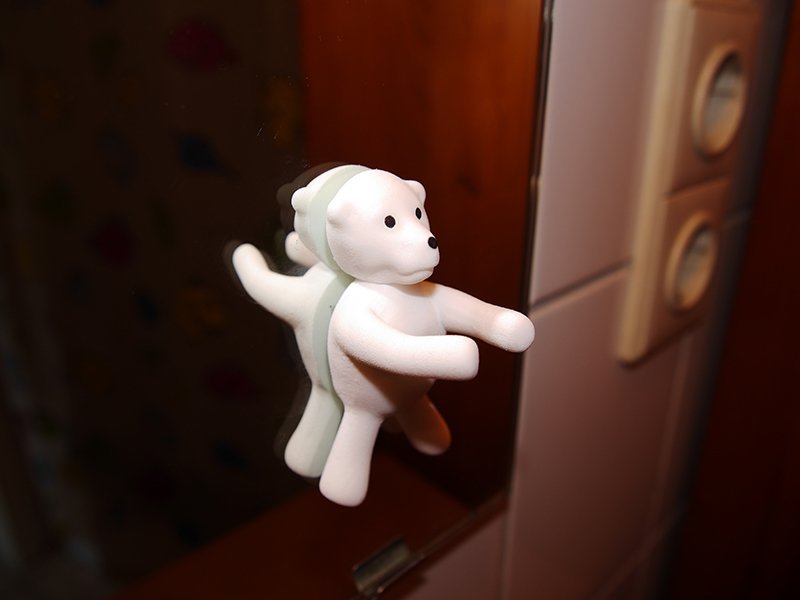 Toothbrush holder teddy bear