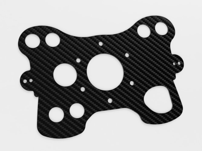 Thrustmaster T300 GTE Front Button Plate 3D Print 310698
