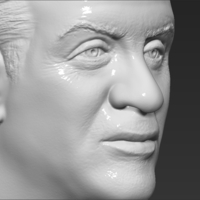 Sylvester Stallone Rocky Balboa bust 3D printing ready - Thumbnail 16