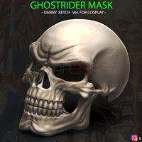 Small Ghost Rider mask -Danny Ketch - Marvel comics 3D print model 3D Printing 311550