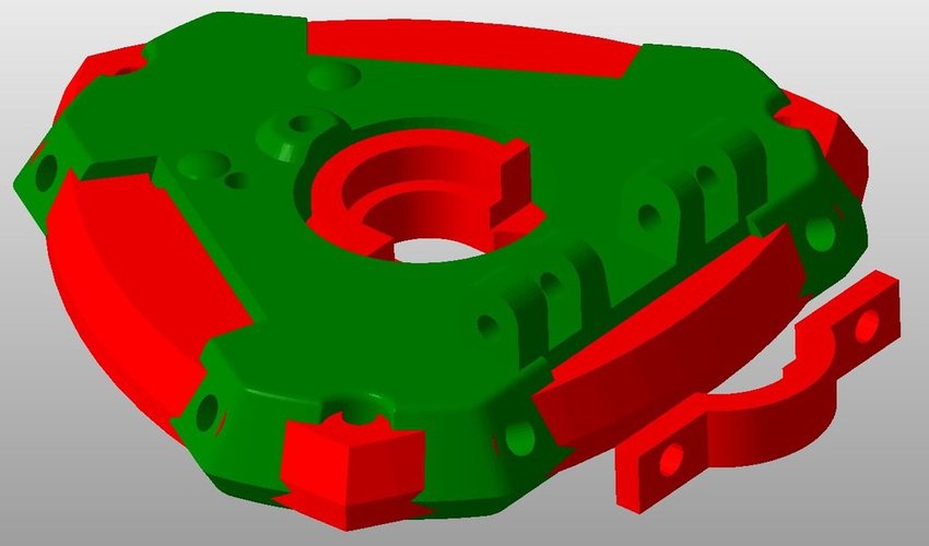ATOM 1.x & 2.0 E3D / J-head magnetic effector 3D Print 31285