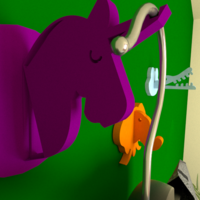 Unicorn coat hook - Thumbnail 1