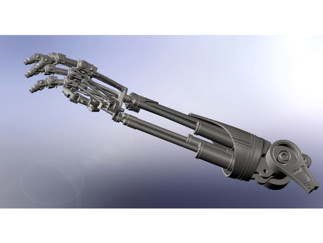Terminator Arm (inches) 3D Print 313724