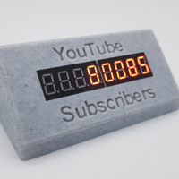 Small YouTube Subscribe Counter Version 1 3D Printing 313808