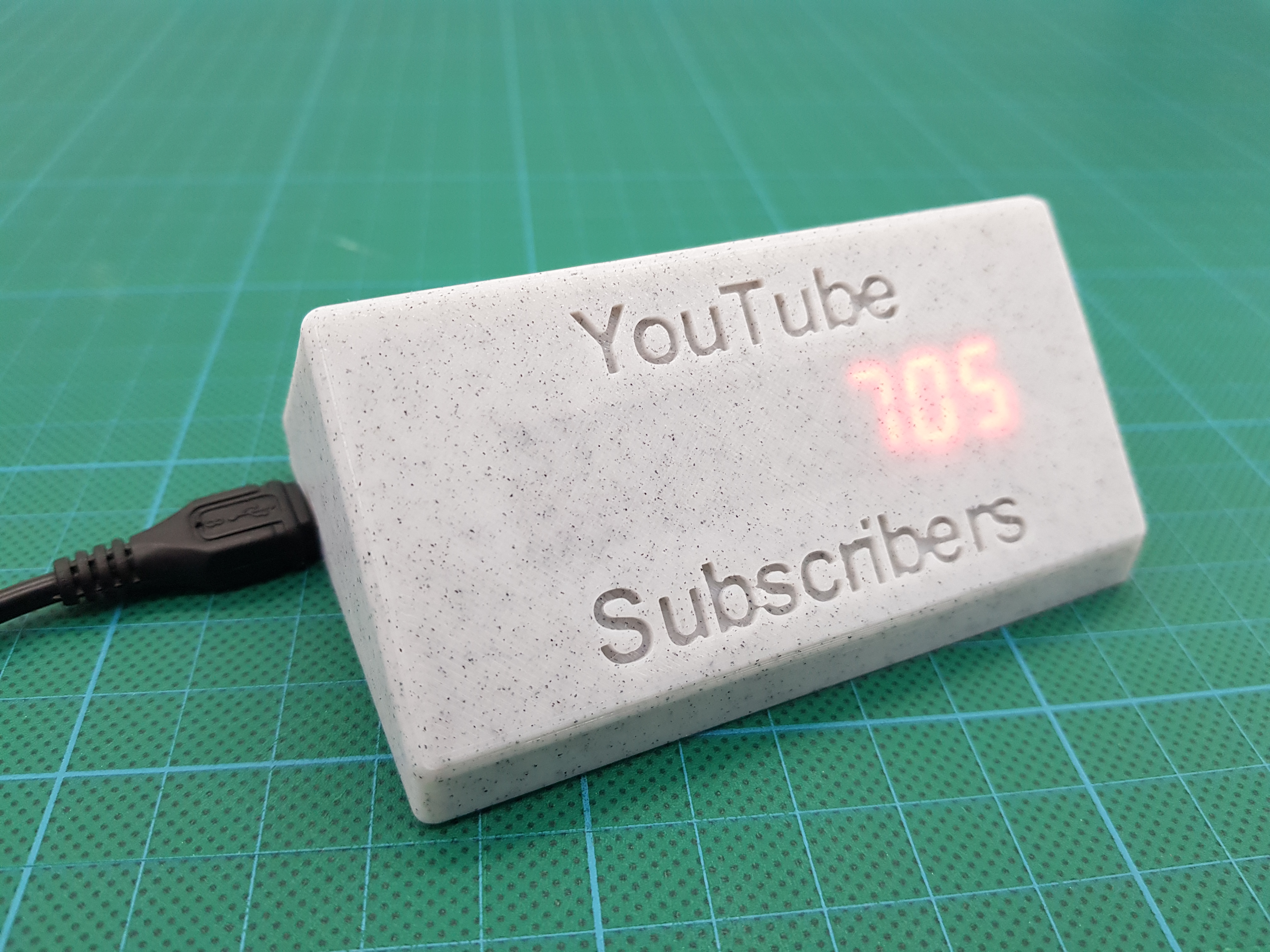 YouTube Subscribe Counter Version 2 3D Print 313809