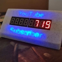 Small YouTube Subscribe Counter Version 3 3D Printing 313810