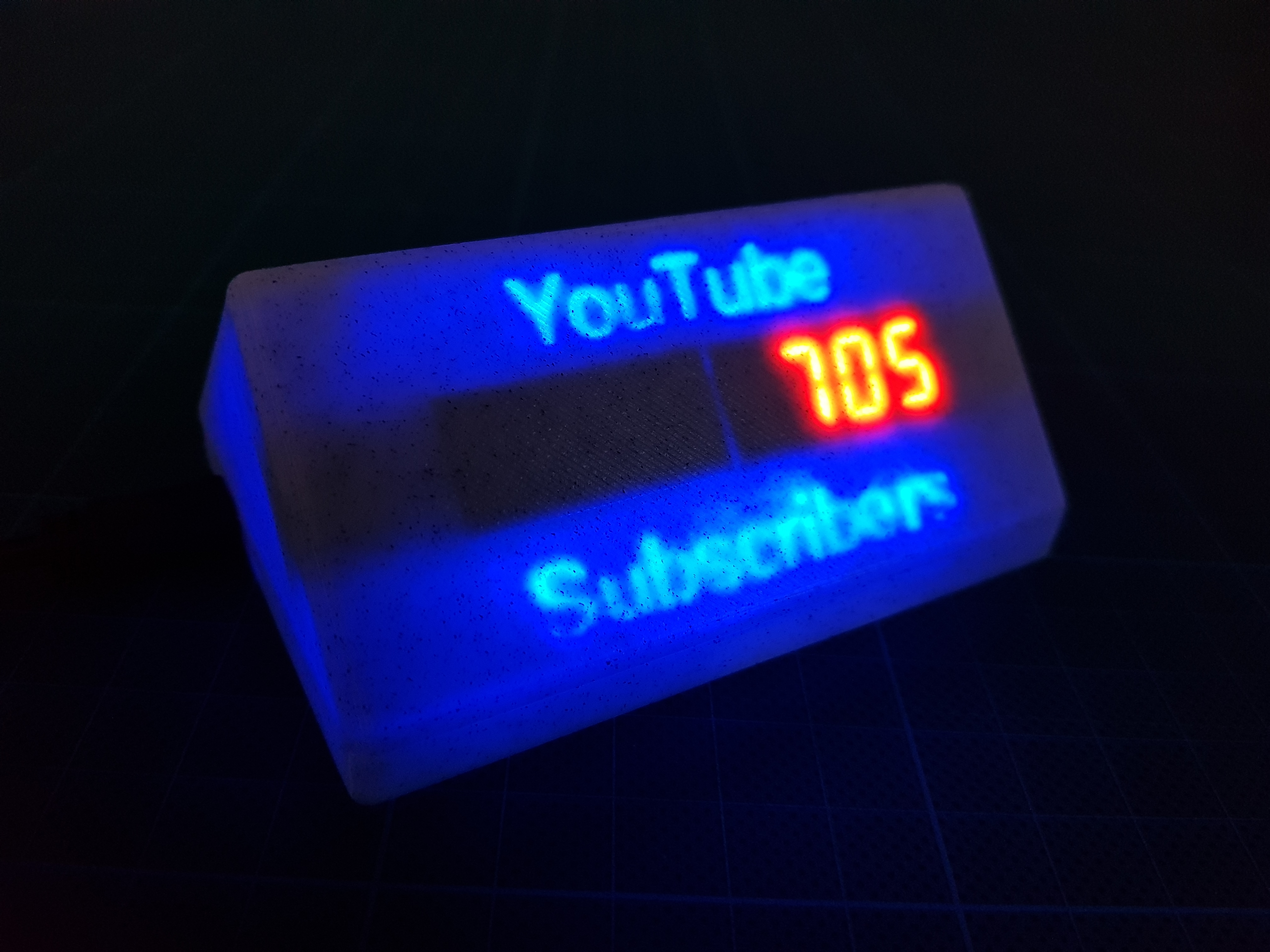 YouTube Subscribe Counter Version 4 3D Print 313811