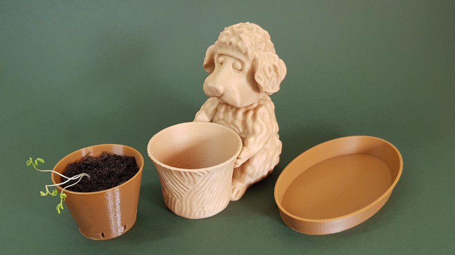 Dog The Gardener Toy/Pot/Planter 3D Print 313843
