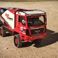 Small RC Truck MAN 1:12 Dakar 3D Printing 313883
