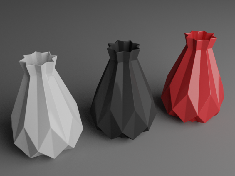 Flower Vase 3D printable model Decoration Print 3D print model
