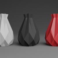 Flower Vase 3D printable model Decoration Print 3D print model - Thumbnail 3