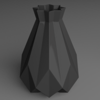 Flower Vase 3D printable model Decoration Print 3D print model - Thumbnail 5