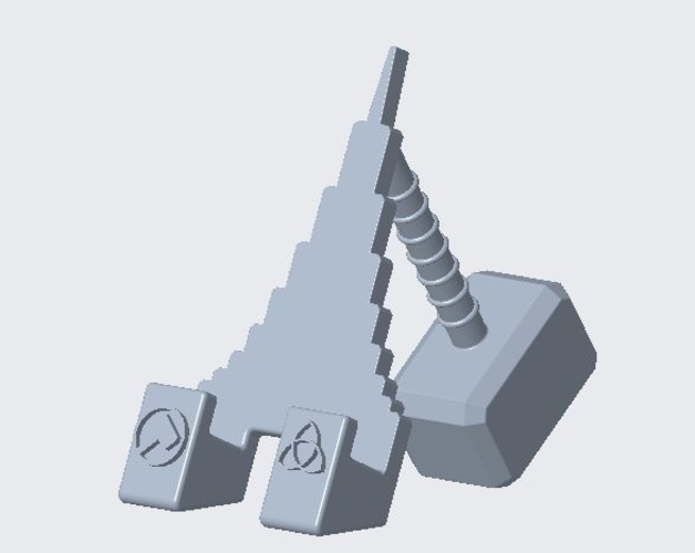 Mjolnir Phone Holder 3D Print 313968