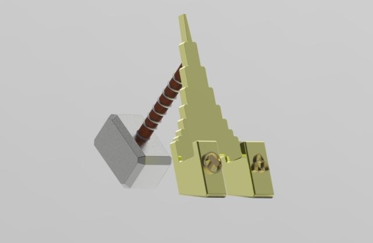 Mjolnir Phone Holder 3D Print 313970