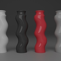 Flower Vase 3D print decoration House decorative 3D print model - Thumbnail 2