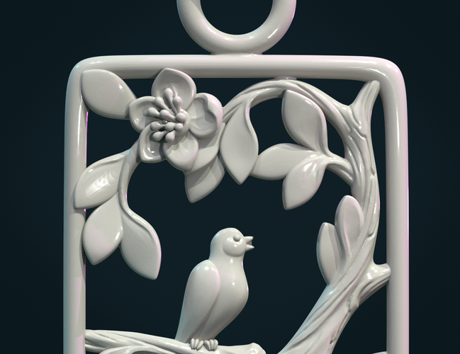 Bird Pendant 3D Print 314017
