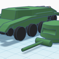 Small Bt-7 toy tank or model tank 3D Printing 314082