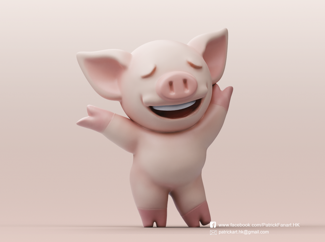 udredning Socialisme forbrug 3D Printed LIHKG Pig(LIHKG) by PatrickFanart | Pinshape