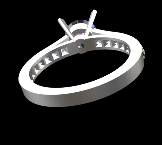 anello solitario 3D Print 314152