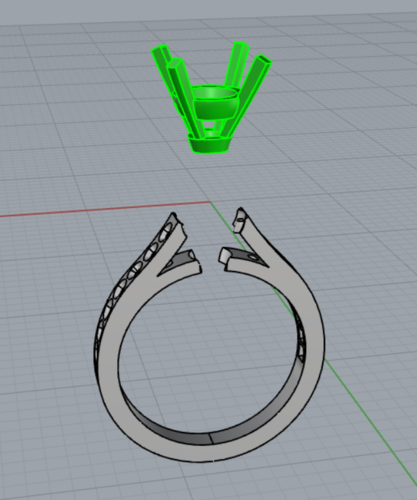 anello solitario 3D Print 314155