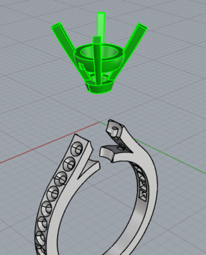 anello solitario 3D Print 314156