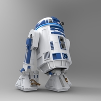 Small R2-D2 3D Printing 314159