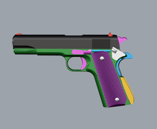 pistola colt 3D Print 314197