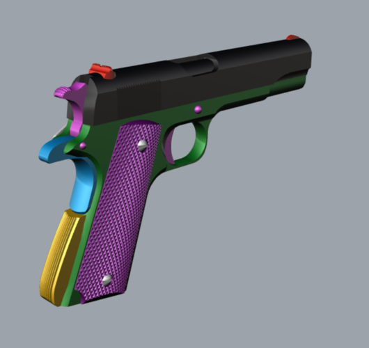 pistola colt 3D Print 314198