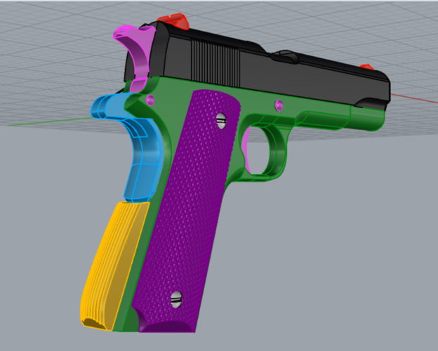 pistola colt 3D Print 314199