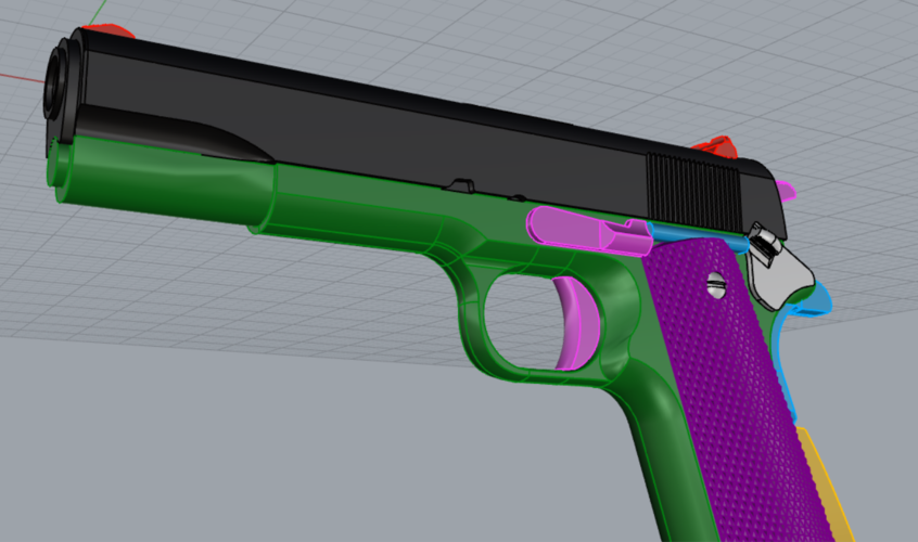 pistola colt 3D Print 314200