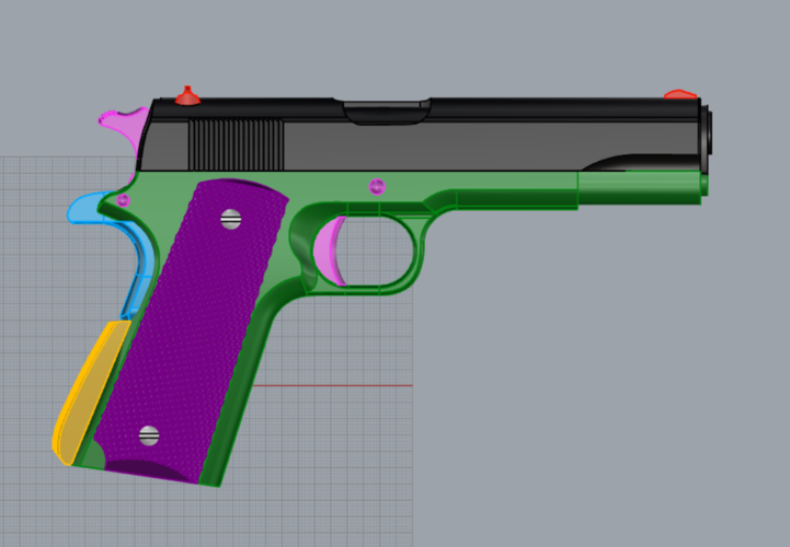 pistola colt 3D Print 314201