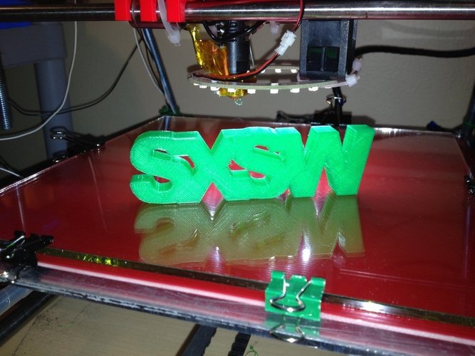 SXSW logo 3D Print 31445