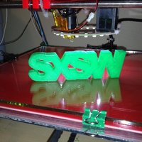 Small SXSW logo 3D Printing 31445