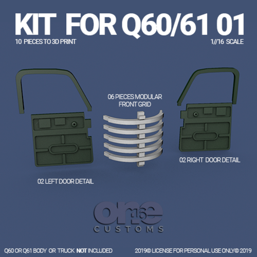 WPL Q60 and Q61 Details Kit 3D Print 314482
