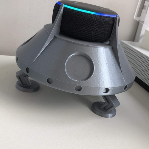 Echo Dot 3rd Gen UFO Stand -Circles 3D Print 314496