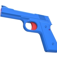 Five-shot toy pistol for rubber bands - Thumbnail 2