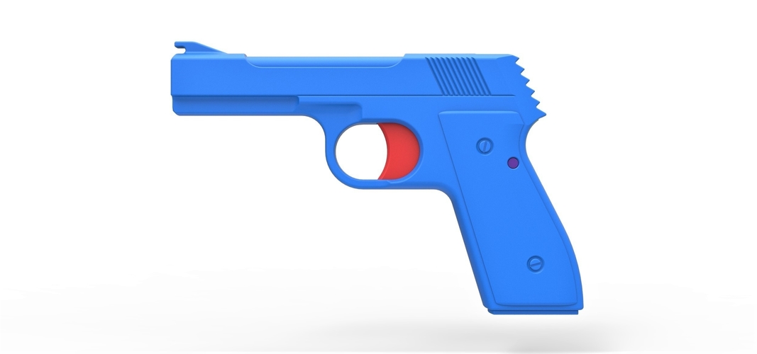 Five-shot toy pistol for rubber bands 3D Print 314536