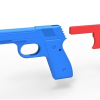 Five-shot toy pistol for rubber bands - Thumbnail 12