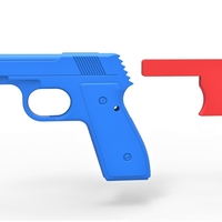 Five-shot toy pistol for rubber bands - Thumbnail 14