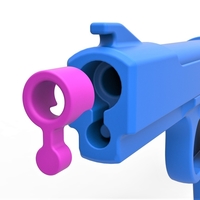 Five-shot toy pistol for rubber bands - Thumbnail 17