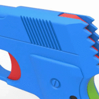 Five-shot toy pistol for rubber bands - Thumbnail 18