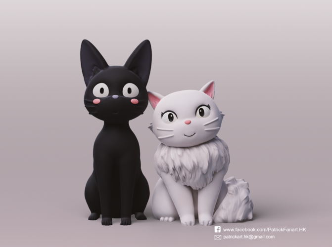 Jiji & Lily (Kiki's delivery service) 3D Print 314594