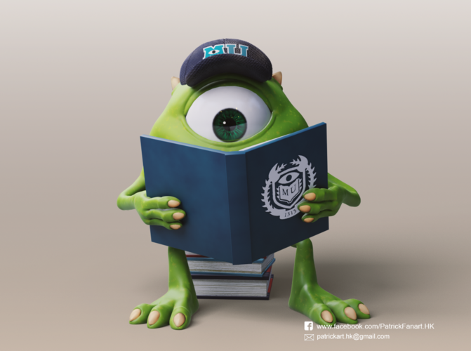 Mike Wazowski(Monsters University) 3D Print 314598