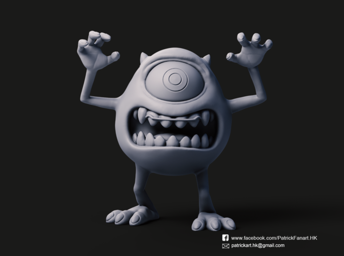 Mike Wazowski(Monsters University) 3D Print 314599