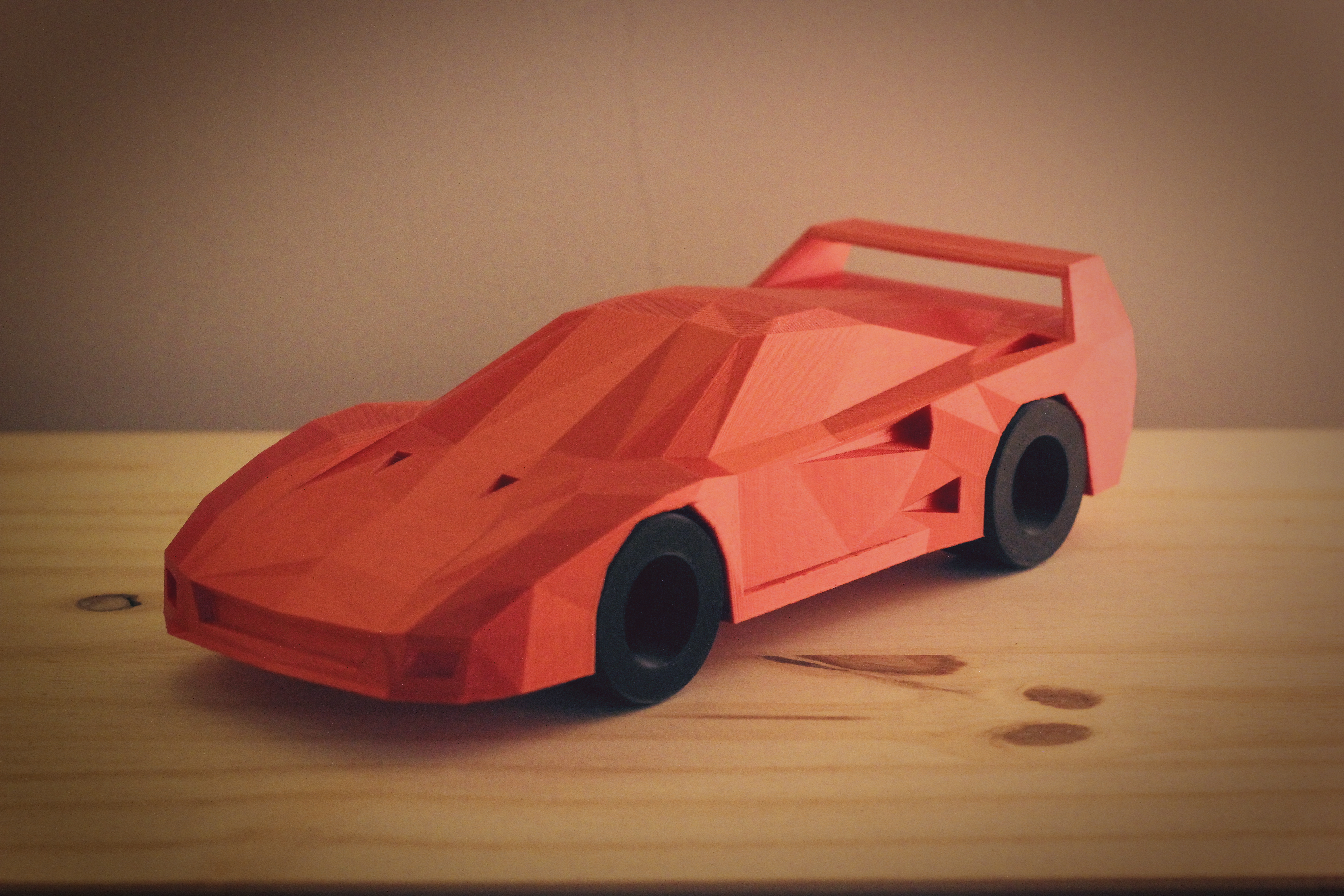 Low Poly Ferrari F40 3D Print 314613
