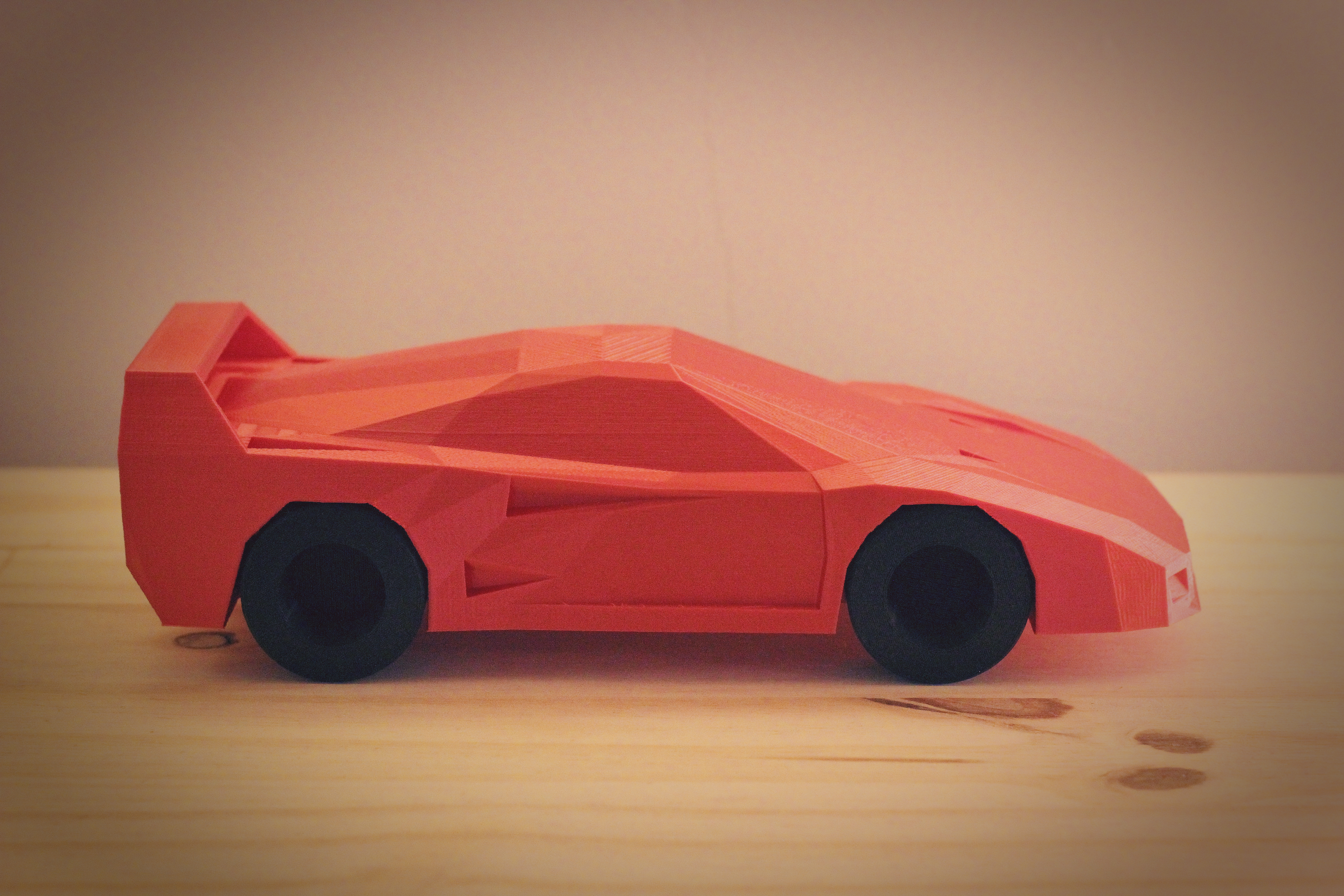 Low Poly Ferrari F40 3D Print 314616