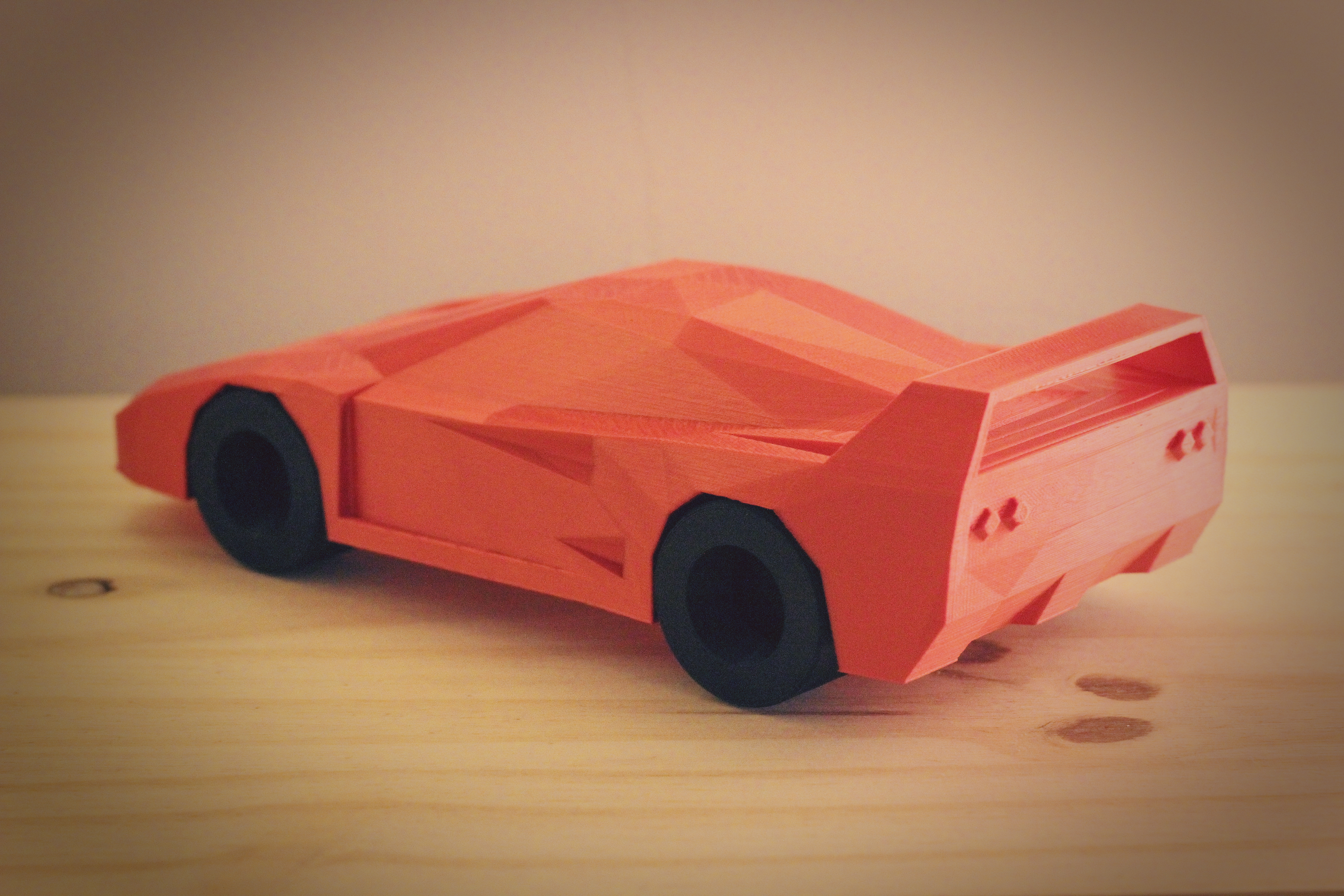 Low Poly Ferrari F40 3D Print 314619