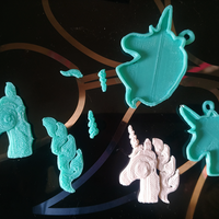 Unicornio Unicorn earring or Keychain - Thumbnail 2