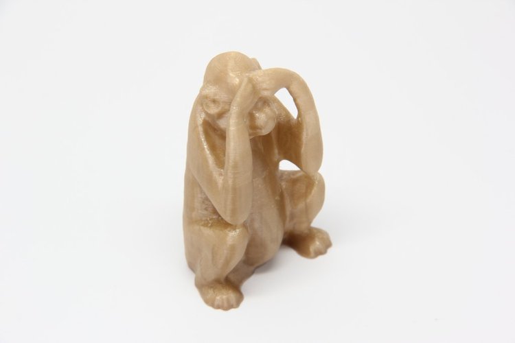 Peekaboo Monkey 3D Print 31465